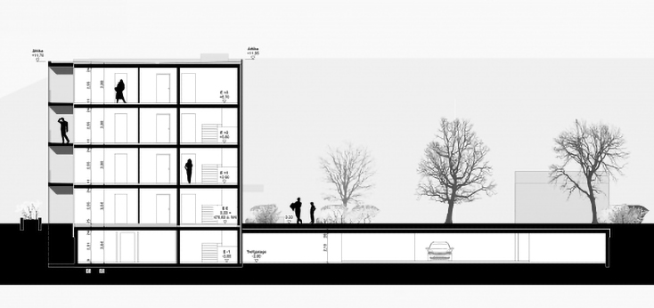 Wettbewerb: Neubau eines Wohngebäudes mit Tiefgarage in Augsburg-Kriegshaber